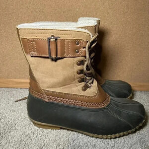 JBU By Jambu Women's Size 6.5m Duck Boots Quebec Laceup